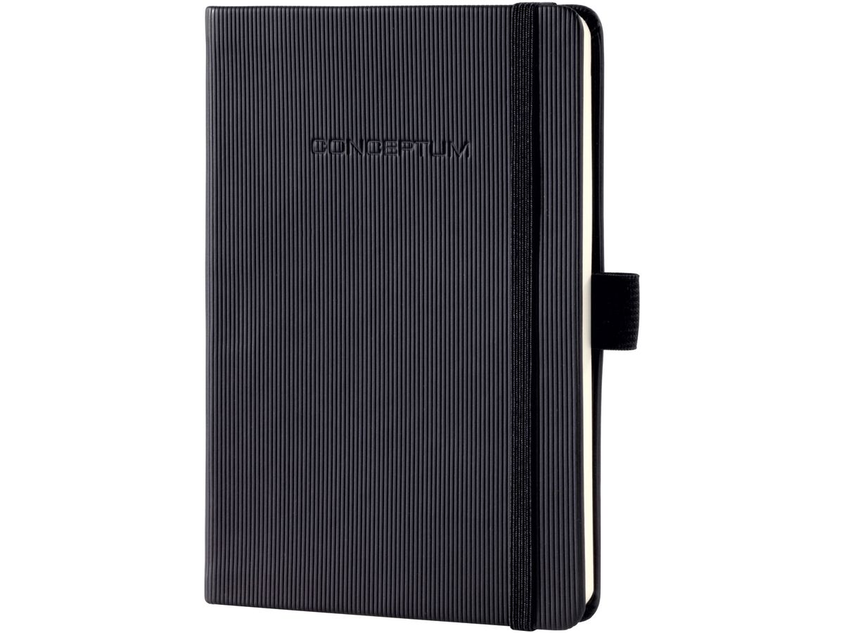 CONCEPTUM Carnet A6 CO132 ligné, 80g, 194 pages noir (4004360899898)
