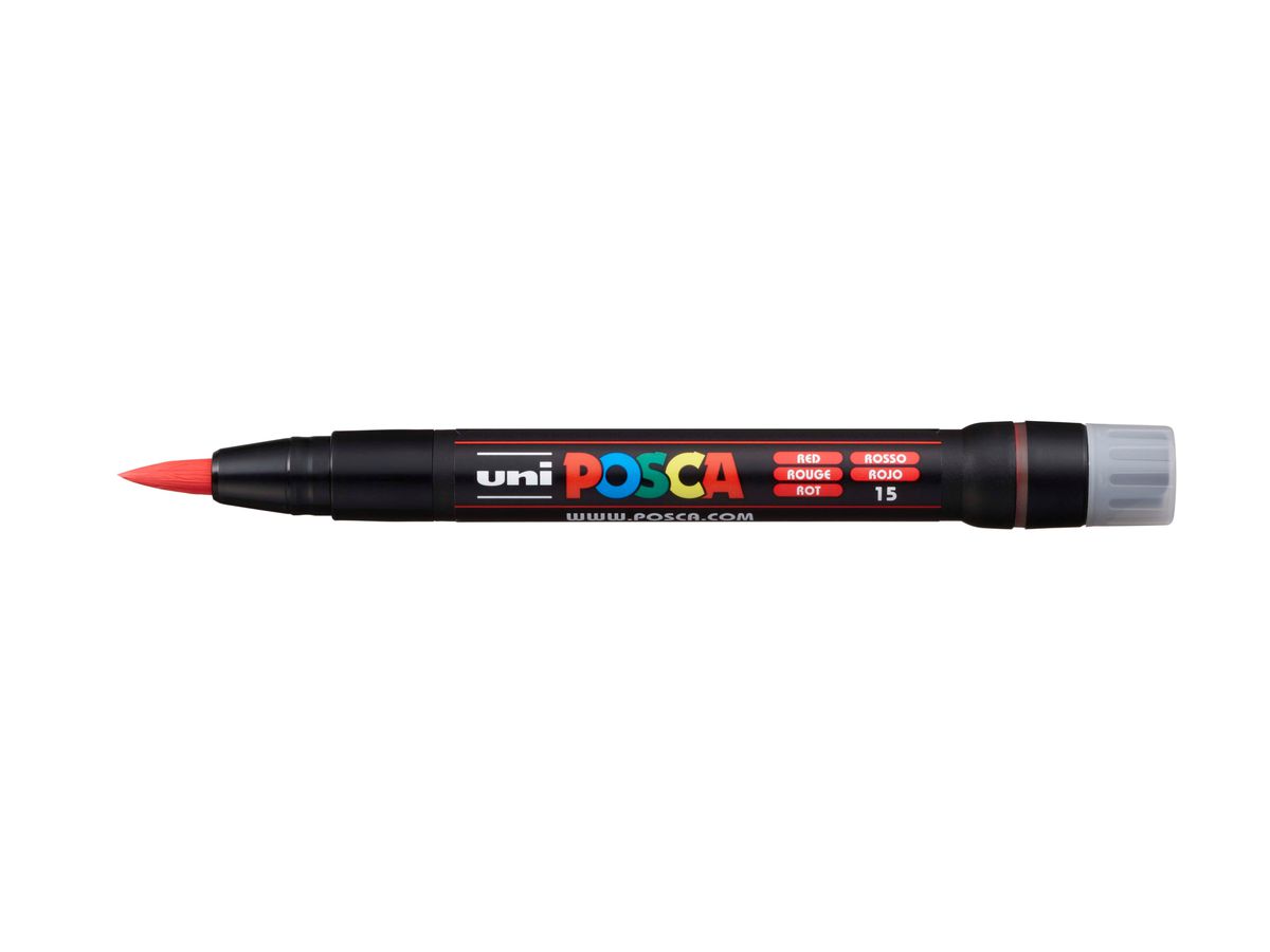 POSCA Pinsel-Marker 1-10mm PCF-350 RED rot (4902778559772)