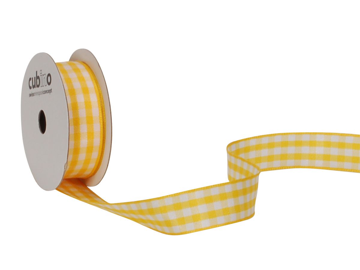 SPYK Band Cubino Vichy 1746.1554 15mmx3m gelb-weiss (7611475158221)