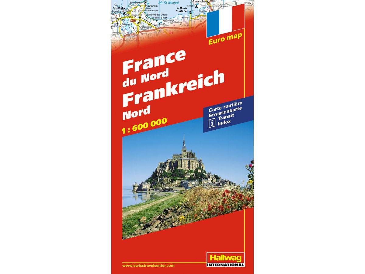 HALLWAG Strassenkarte 382830970 Frankreich Nord 1:600'000 (9783828310544)