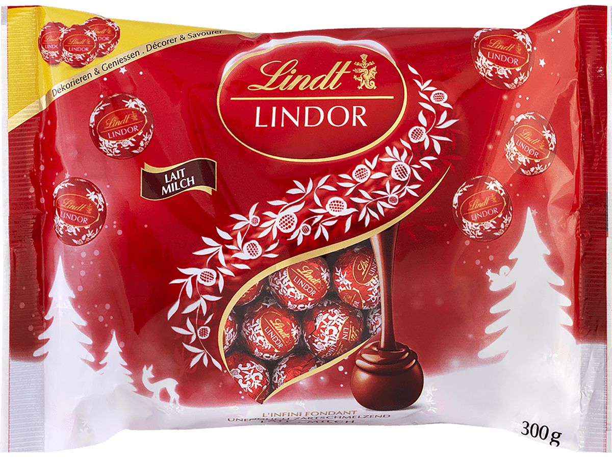 LINDT Lindor Mini Palloni 676429 Latte 300g (4000539764288)