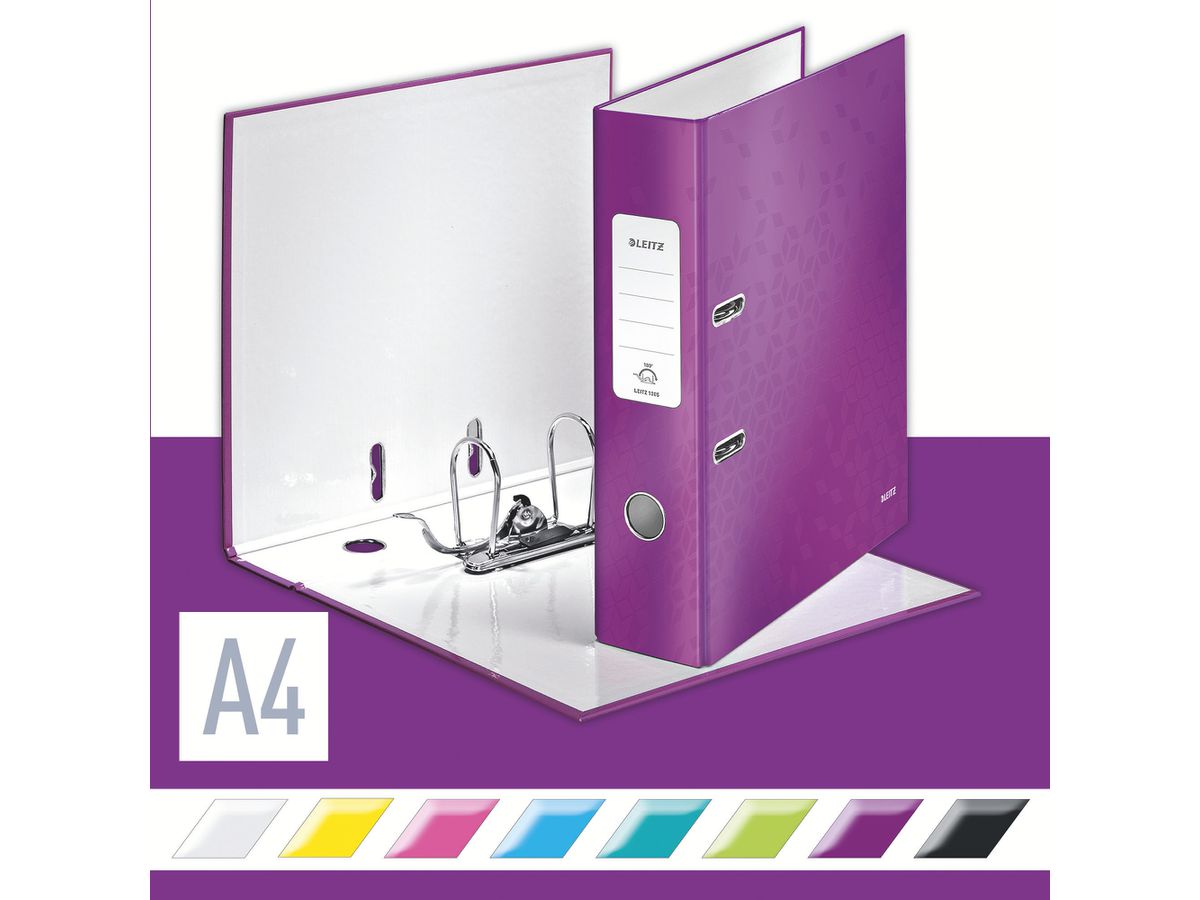 LEITZ Raccoglitore WOW 8cm 10050062 viola A4 (4002432104048)