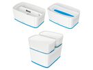 LEITZ MyBox Klein, mit Deckel 5lt 52291036 weiss/blau (4002432116522)