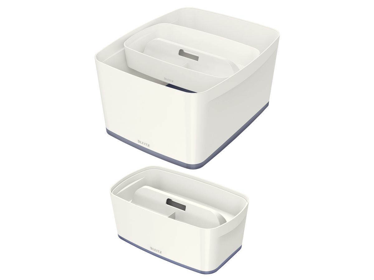 LEITZ MyBox Organizer S 53230001 poignée, blanc (4002432116638)