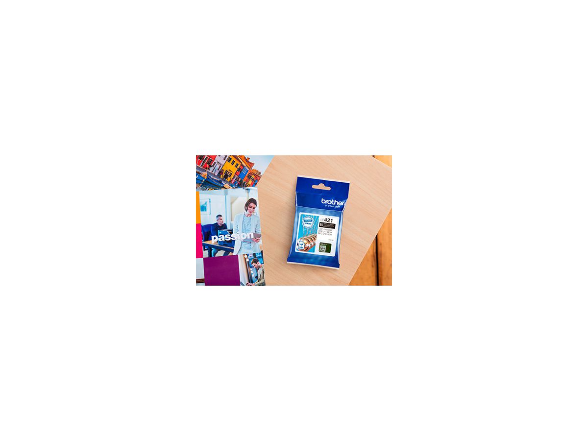 BROTHER Cartouche d'encre noir LC-421BK DCP-J1050 200 pages (4977766810364)