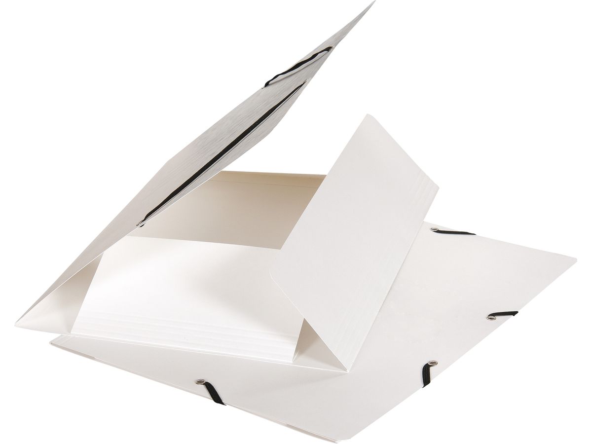 BIELLA Dossier ferm. Élastique A4 17840101U blanc, 355gm2 200 flls. (7611365437382)