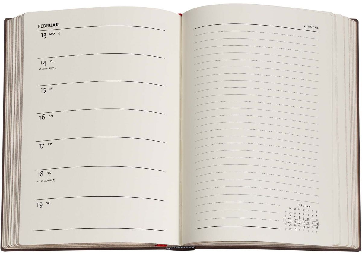 PAPERBLANKS Agenda Safawidisch Indigo 2026 DD0617-7 1W/1S VSO Midi HC DE 13x18cm (9780349706177)