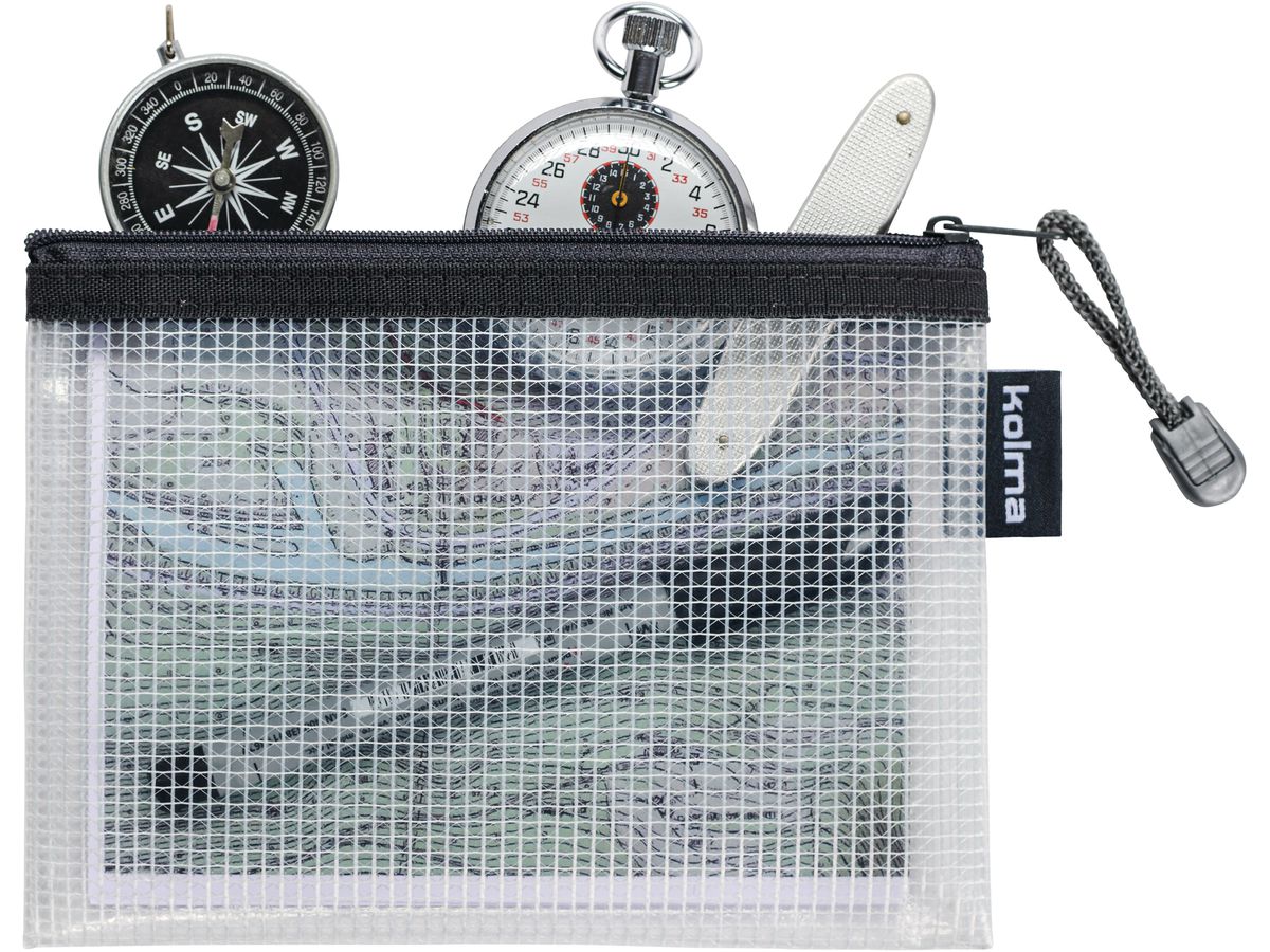 KOLMA Reissverschlusstasche A6 08.198.25 Mesh Bag, nachtblau (7611967080702)