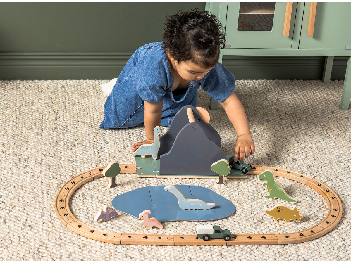 JABADABADO Zugset Dino Welt W7252 Holz (7332599072520)