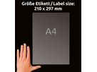 AVERY ZWECKFORM Etiquettes 210x297mm J8567-25 transparent 25 pcs. (4004182047231)