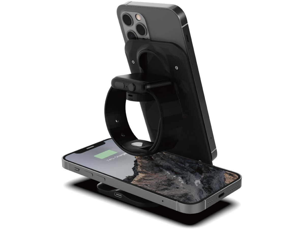 VINNIC 3-in-1 Trivor Wirel.Charger VP-PD-31WCFBK iPh.AirPods&Apple Watch Bl. (4898338014945)