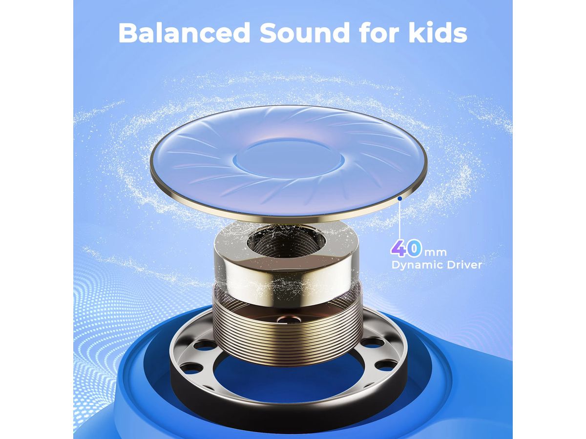 ICLEVER Active Noise Cancel Headphones C17-2083N-02 BTH26, BT, 60h, blue (6934911794502)