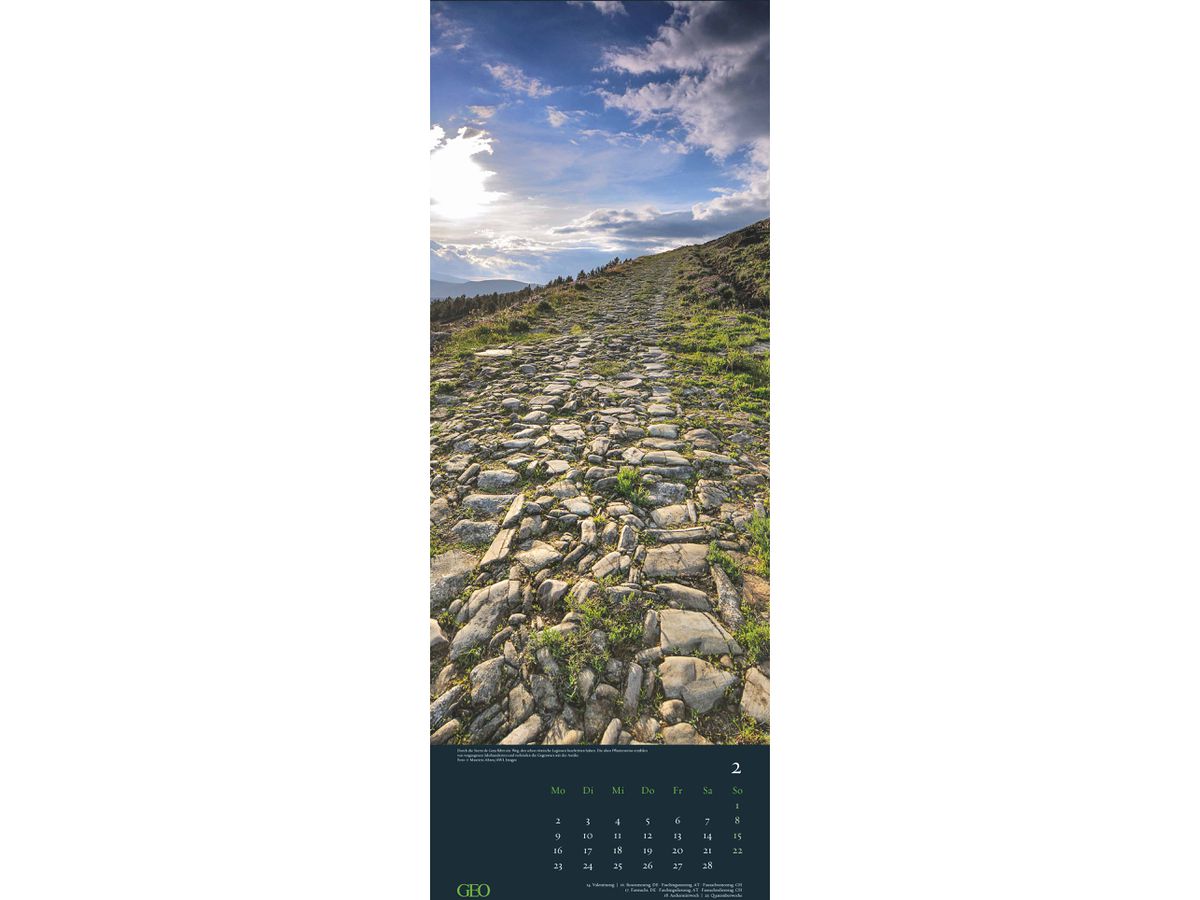 GEO Bildkalender 2026 4069095004184 GEO Wege 25x69cm (4069095004184)
