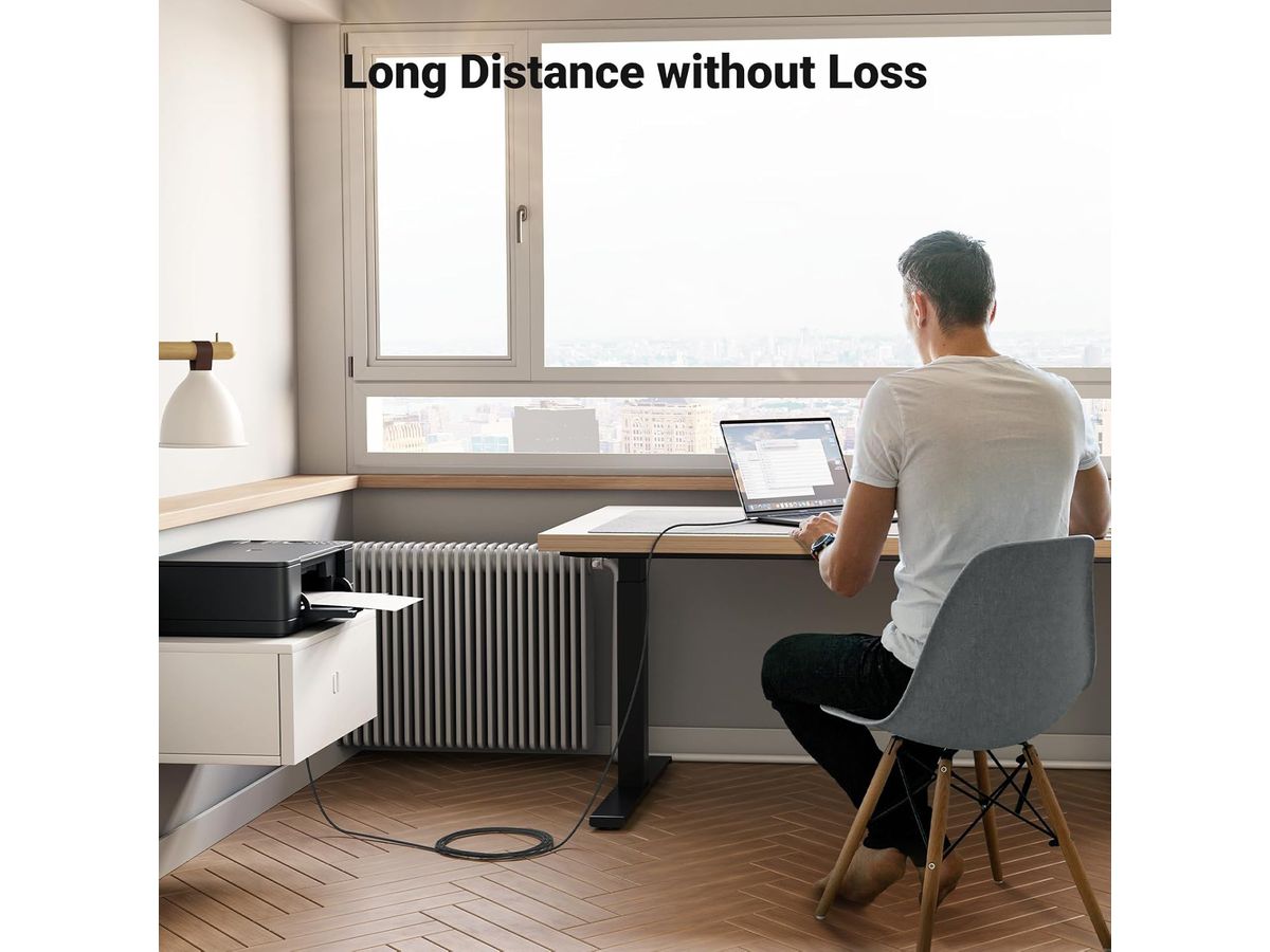 UGREEN Printer Cab. USB-C-USB-B 2.0 80807 2m,Black,BB (6957303888078)