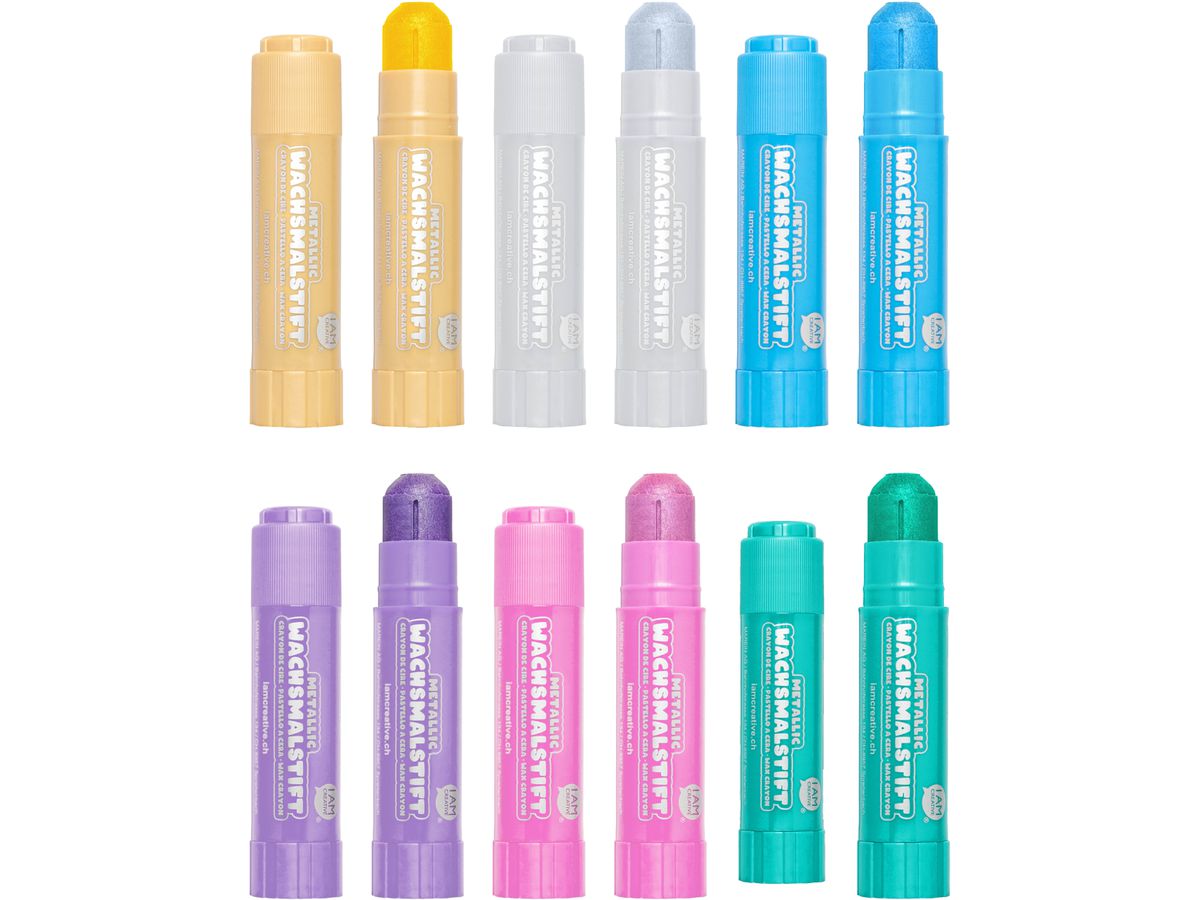 I AM CREATIVE Pastelli a cera 4005.55 Metallico 6 pezzi (7611983250356)