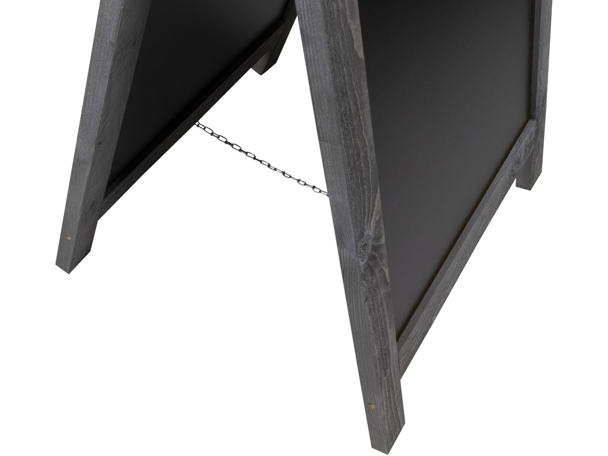 SECURIT Gehwegtafel m. Holzrahmen SBD-NG-85 Vintage grey 85x55x4.5cm (8719075287736)