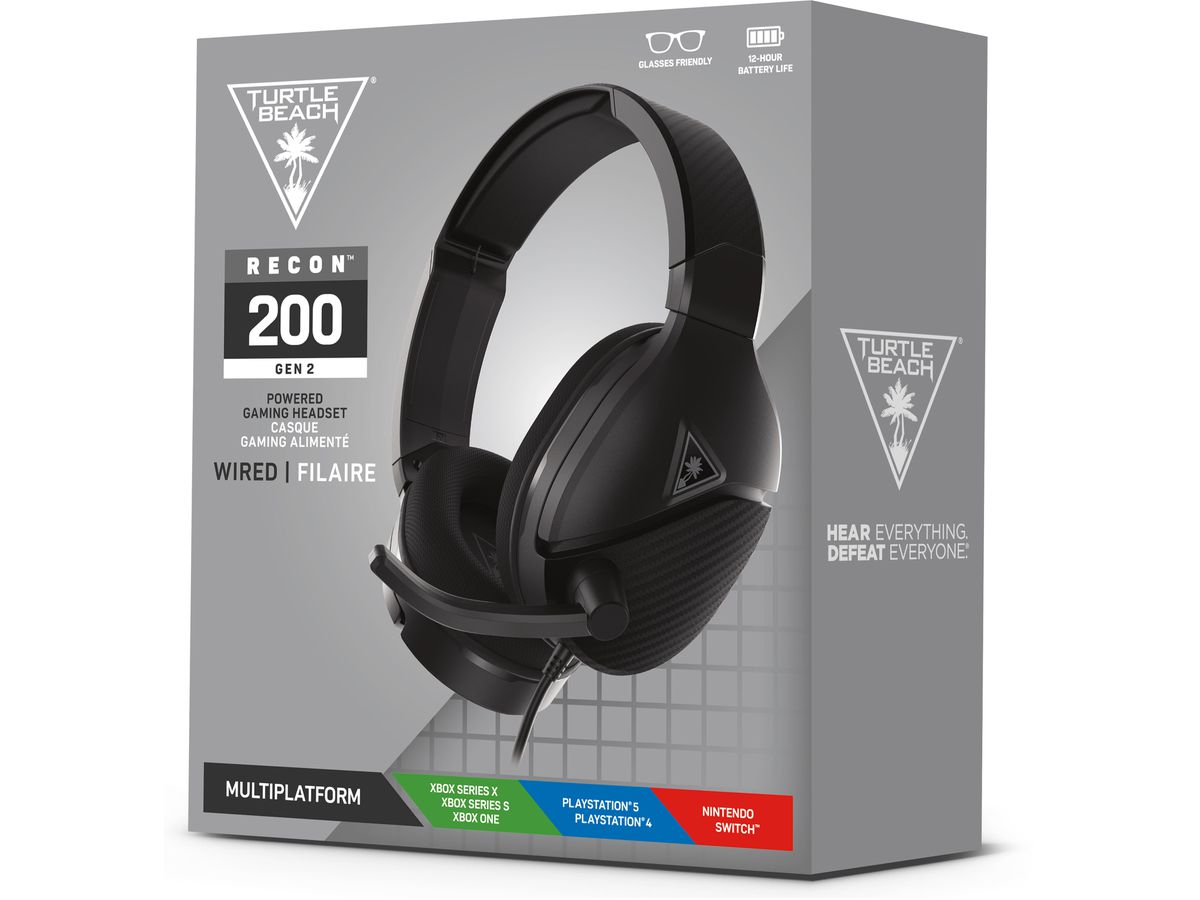 TURTLE BEACH RECON 200 Black TBS-6300-02 Gen 2,Headset Multiplattform (0731855063017)