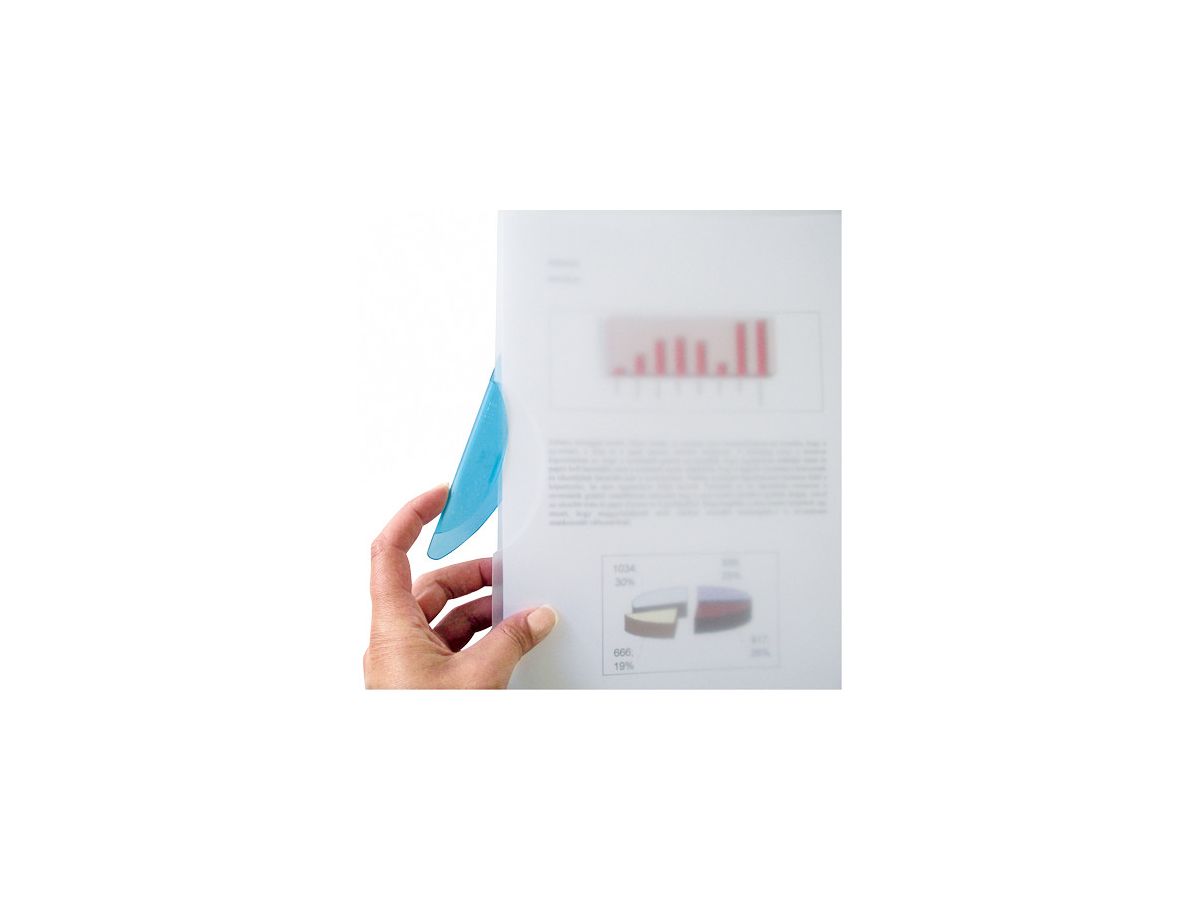 LEITZ Color Clip Magic A4 41740030 bleu clair (4002432353514)