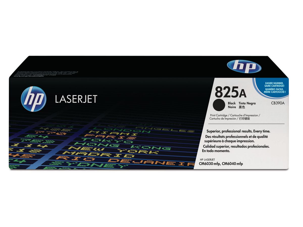 HP Cartouche toner 825A noir CB390A Color LJ CM 6040 19'500 pages (0882780510340)