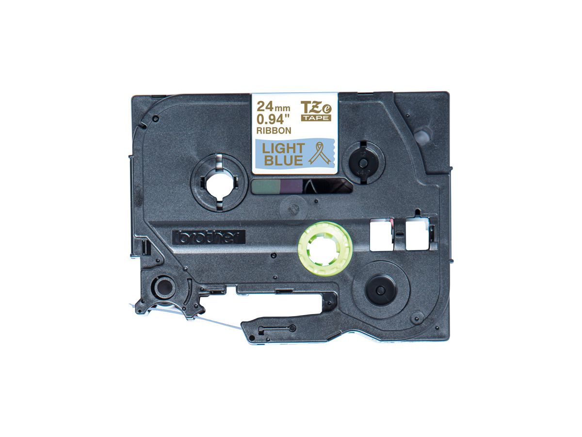 PTOUCH Band hellblau/gold TZE-RL54 Tze Geräte 24mm (4977766801942)