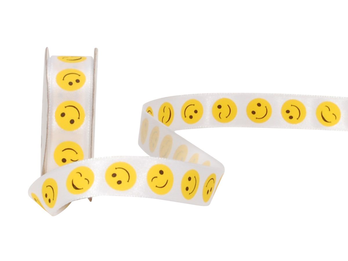 SPYK Bande Cubino 15mm/4m 2198.1564 blanc/jaune Smiling (7611475175211)