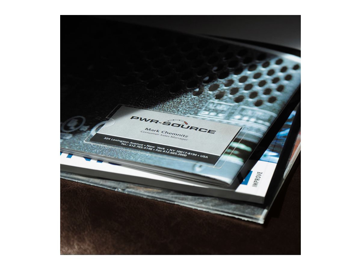 3L Portabiglietti visita 60x95mm 510109 PP, autoadesivo 100 pezzi (5701193013802)