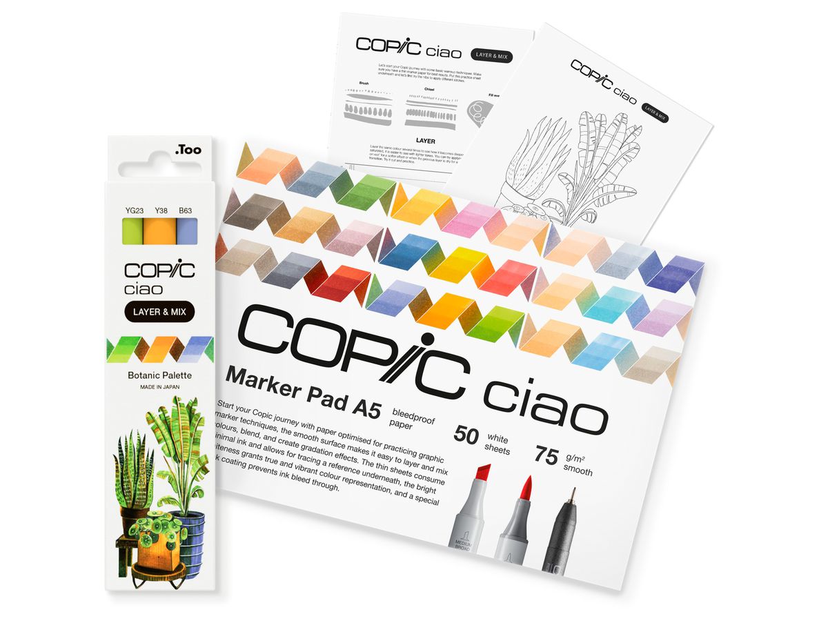 COPIC Marker Ciao 220750206 Botanic Palette 3 pièces (4013695268200)