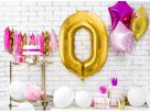 PARTYDECO Folienballon Ziffer 0 86cm FB1M-0-019 gold (5902230736108)