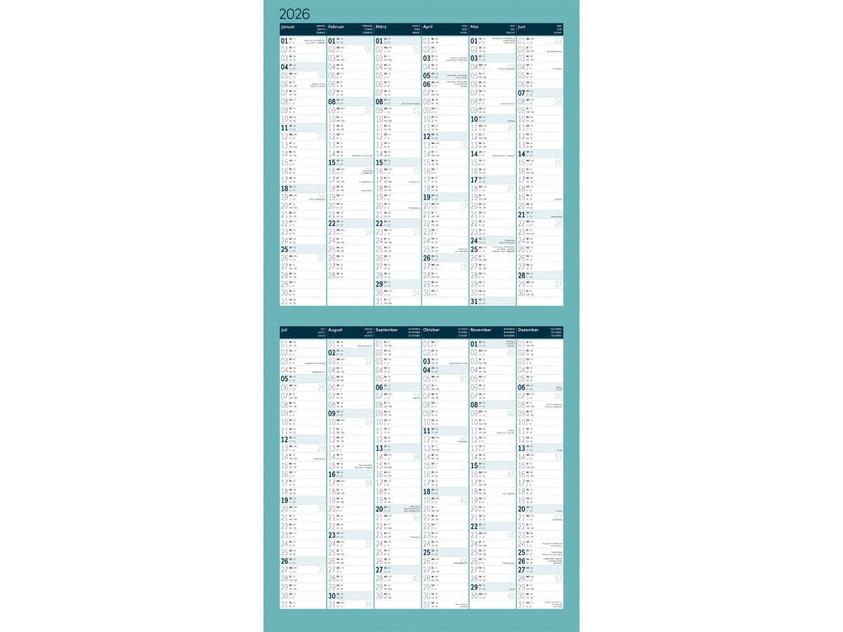 ACKERMANN Calendario 2026 4603 Vintage Voyage ML 30x30cm (9783838446035)