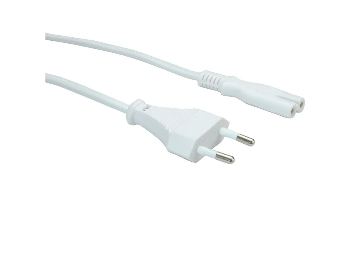 VALUE Netzkabel White 19.99.2095 Euro-Flach auf C7 Buchse 1.8m (7611990132317)