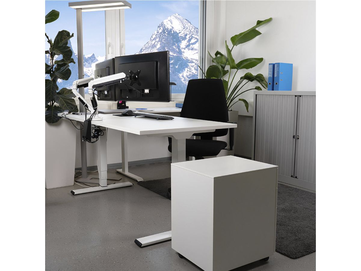 CONTINI Piedistallo per scrivania 109383 nero, 3 cassetti (9470109383006)