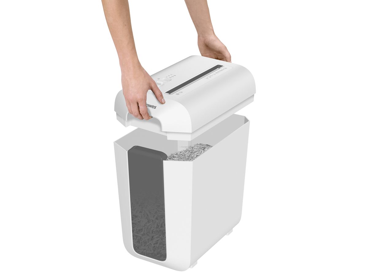 FELLOWES Aktenvernichter Powershred 100110076 LX65, P-4, 22Lt, weiss (0043859802593)