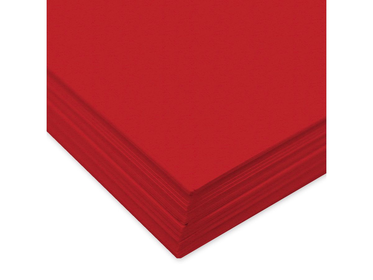 URSUS Papier à dessin couleur A4 2174621 130g, rouge 100 feuilles (7612532004116)
