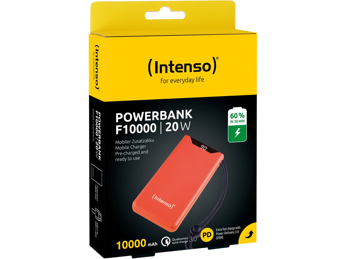 INTENSO Power Bank F10000 Orange 7332038 10000 mAh (4034303034314)
