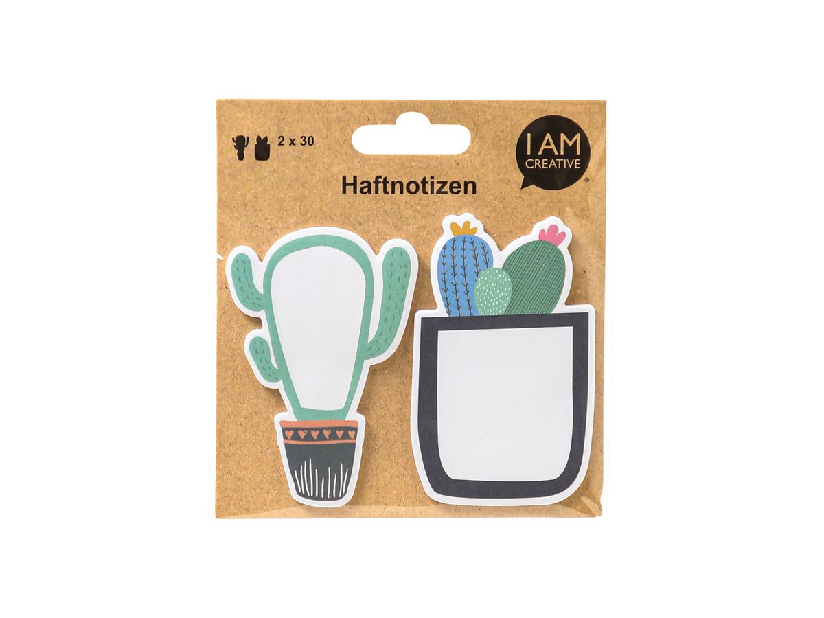 I AM CREATIVE Notes autocollantes 4086.84 Cactus 60 feuilles (7611983217649)