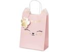 PARTYDECO Sac cadeau 18x10.5x27.5cm TNP34 Chat rose (5904555036130)