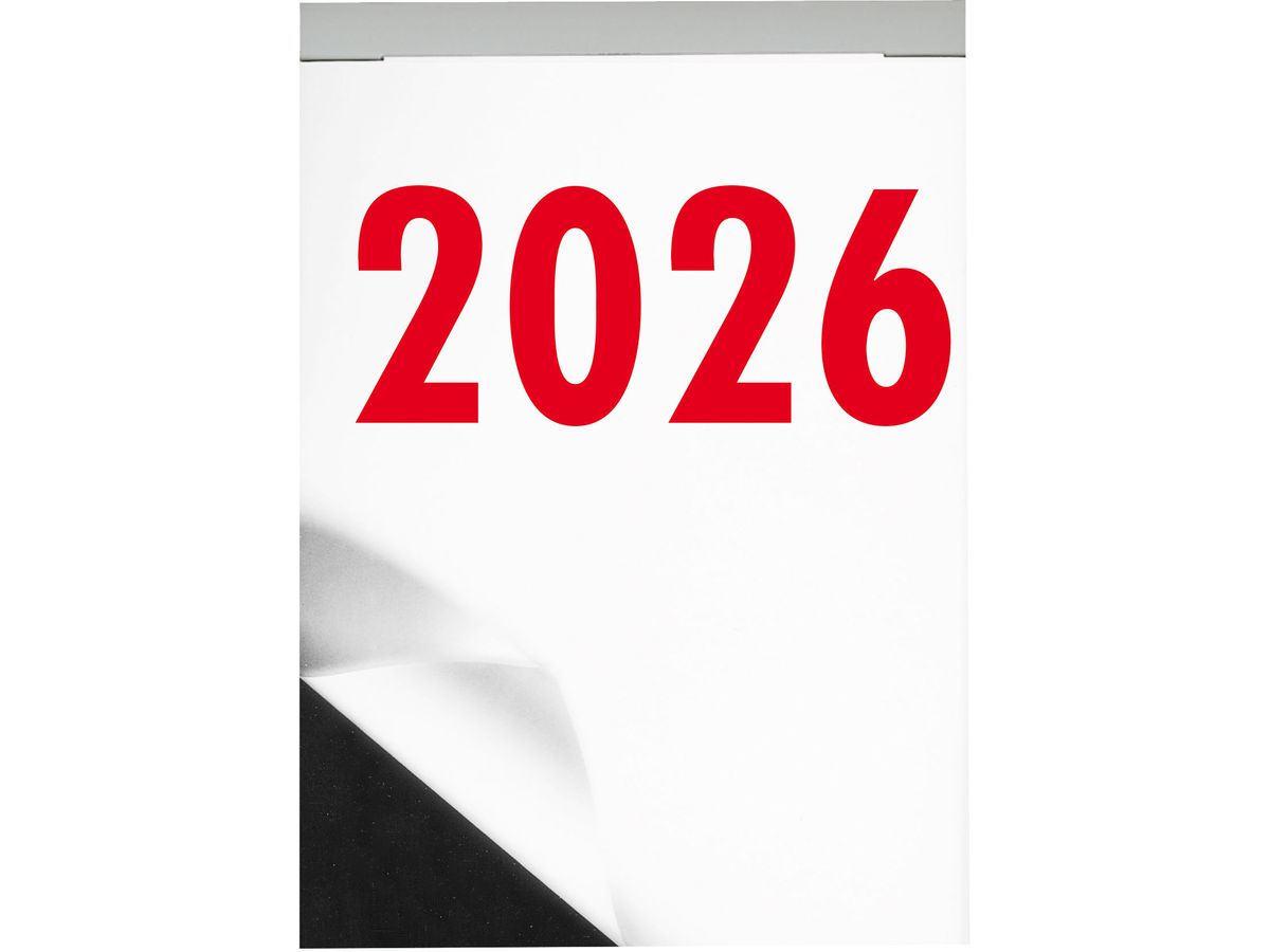 BIELLA Blocco a strappo Nr.5 2026 889005000026U 1G/1P nero/rosso ML 9.8x14.2cm (7611365527984)