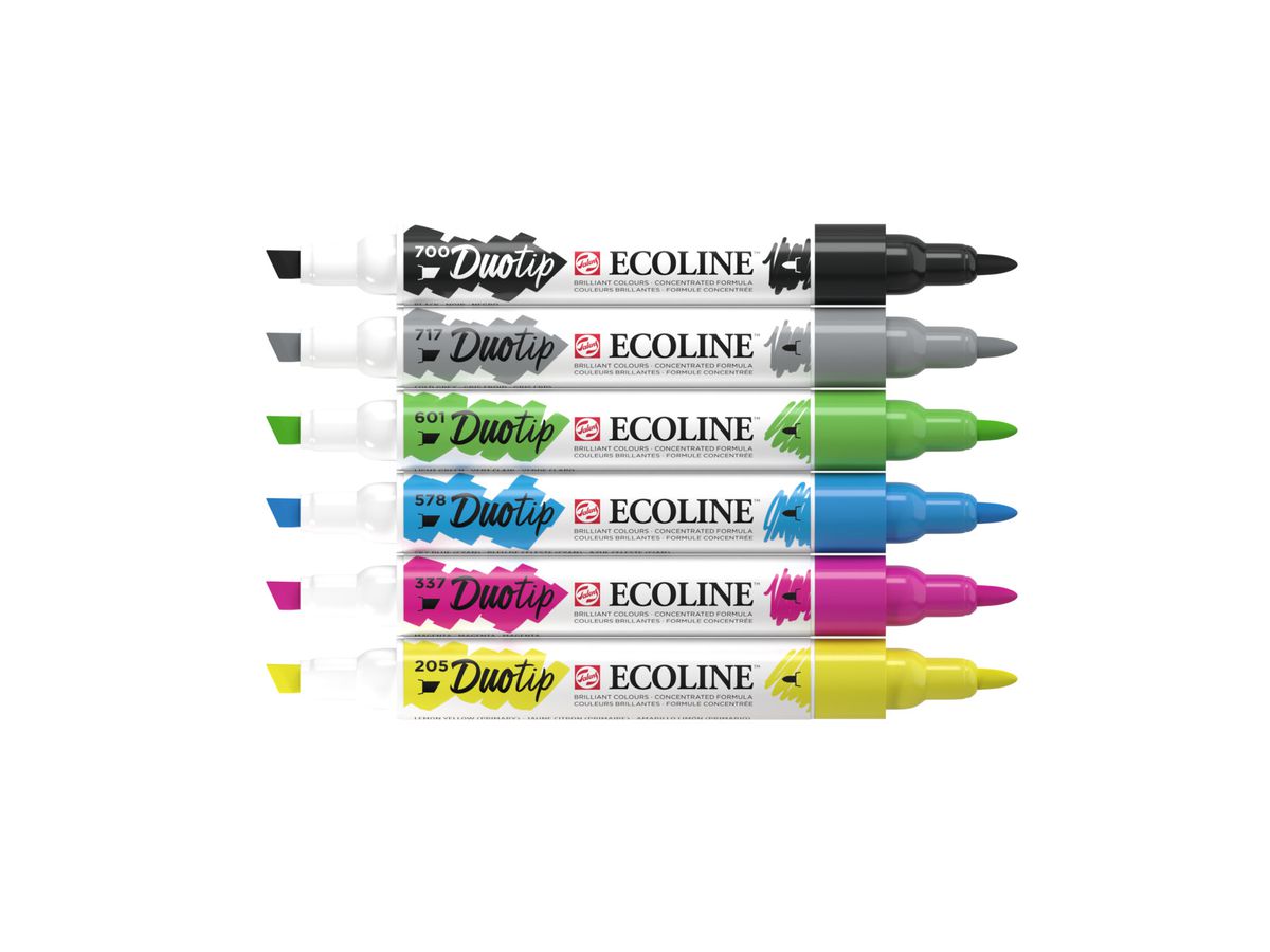 TALENS Ecoline Duotip Basis Set 11609910 6 couleurs (8712079470029)