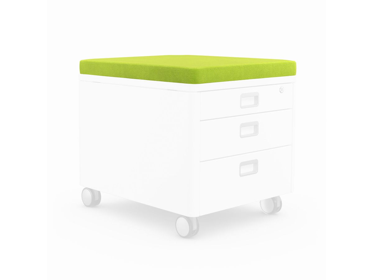 MOLL Sitzkissen 43x54x5cm 100 2632 600 grün, zu Rollcontainer (4042984206623)