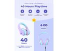 ICLEVER Kids Bluetooth Headphones C03-1702N-33 BTH12, LED, 55h, purple (6934911798395)