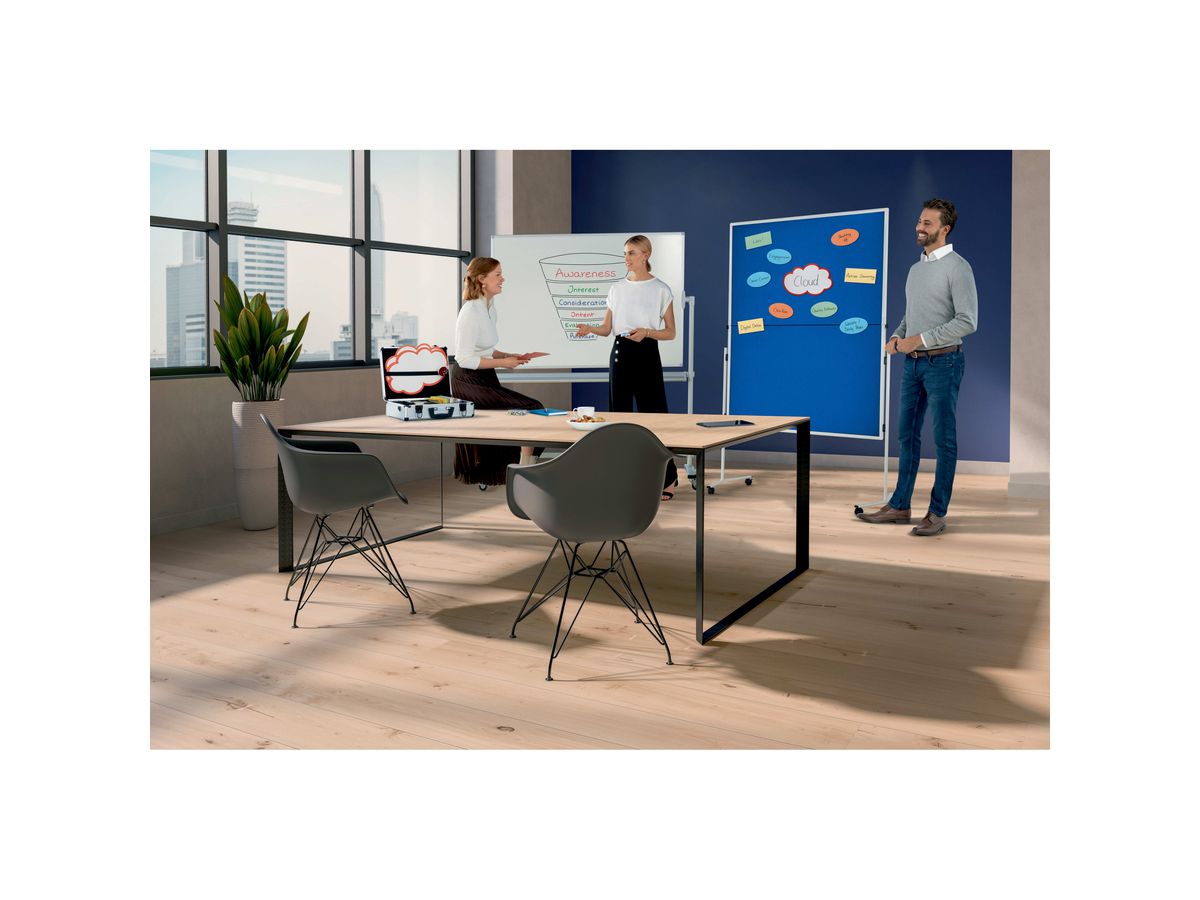 FRANKEN Tableau rotatif pied 150x100cm ST902 U-Act!Line, acier émaillé (4016946223546)