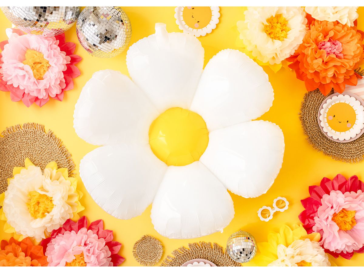 PARTYDECO Palloncino in foil 80cm FB65 Margherite (5900779130272)