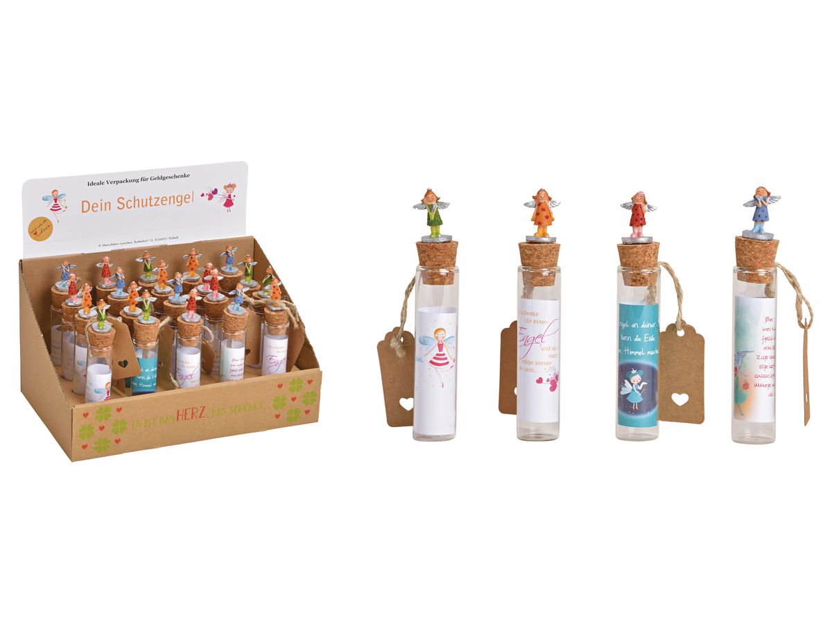 ROOST Souhait verre H: 14 cm 10028761 Ange Lucy 4 ass. (4035296095771)