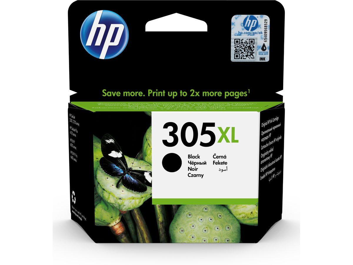 HP Cart. d'inchiostro 305XL nero 3YM62AE DeskJet 2300/2700 240 pagine (0193905429288)