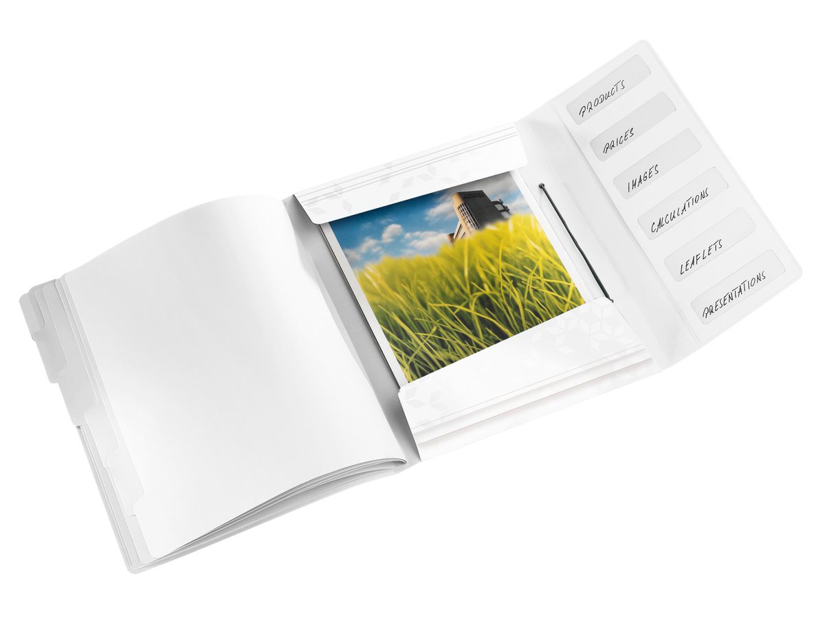 LEITZ Dossier archivio WOW PP A4 4633-00-01 bianco 6 scomp. (4002432121229)