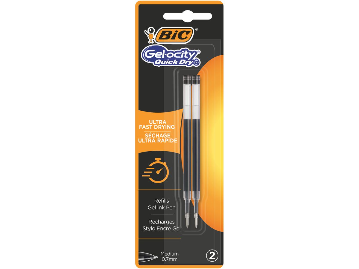 BIC Gel-ocity Quick Dry 0.7mm 967263 nero, refill (3086123542396)