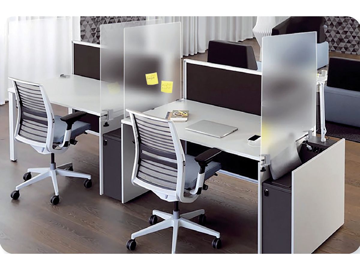 MAGNETOPLAN Muro igienico 500x850mm 11029080 Vetro acrilico, con morsetto (4013695063843)