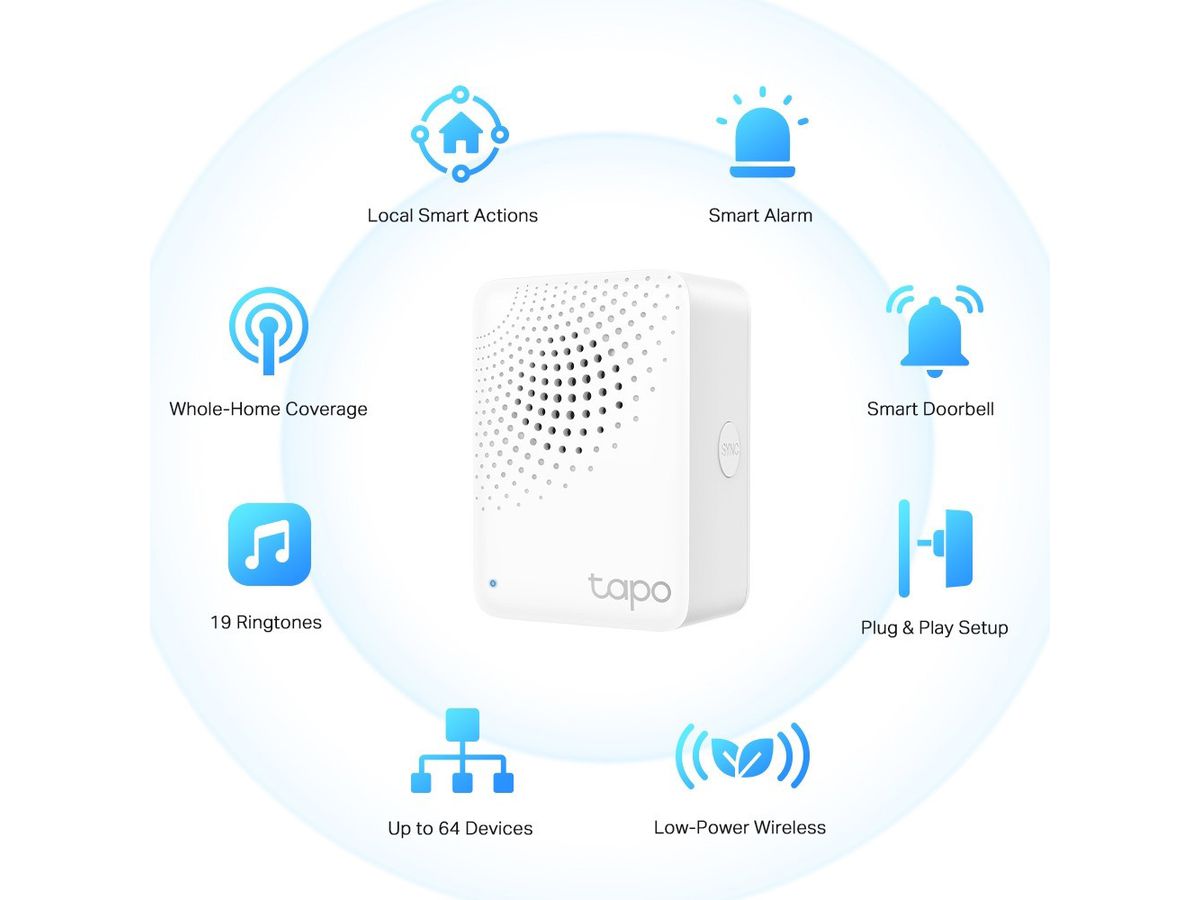 TP-LINK Tapo H100 Tapo H100 Smart IoT Hub with Chime (4897098687192)