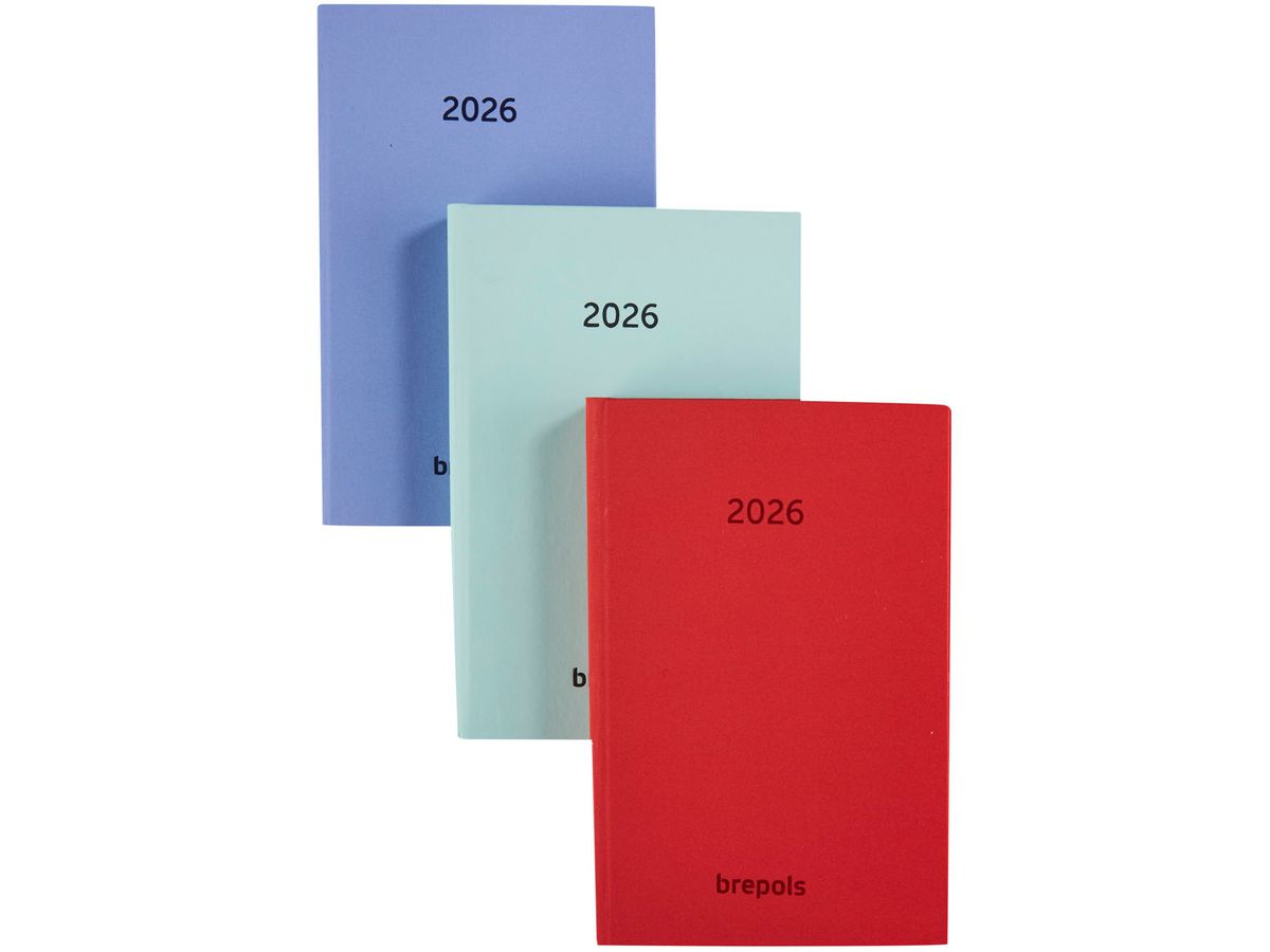 BREPOLS Agenda Trade Sunrise 2026 81402759960 1S/2P ass. 7.7x12cm (5412303378291)