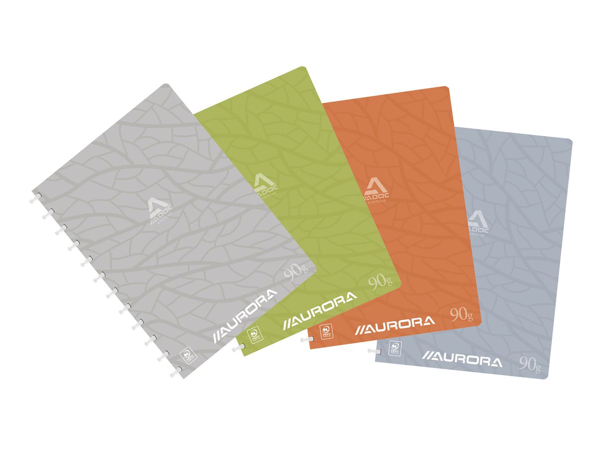 ADOC Cartella ad anelli DESIGN A4 6011.5 assortiti, rigati 144 pagine (5410733365263)